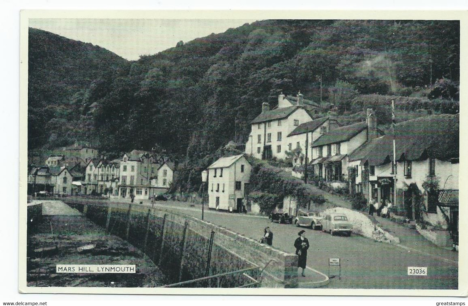 Devon  Postcard Mars Hill Lynmouth Sheppard Bros Rp Unused - Lynmouth & Lynton