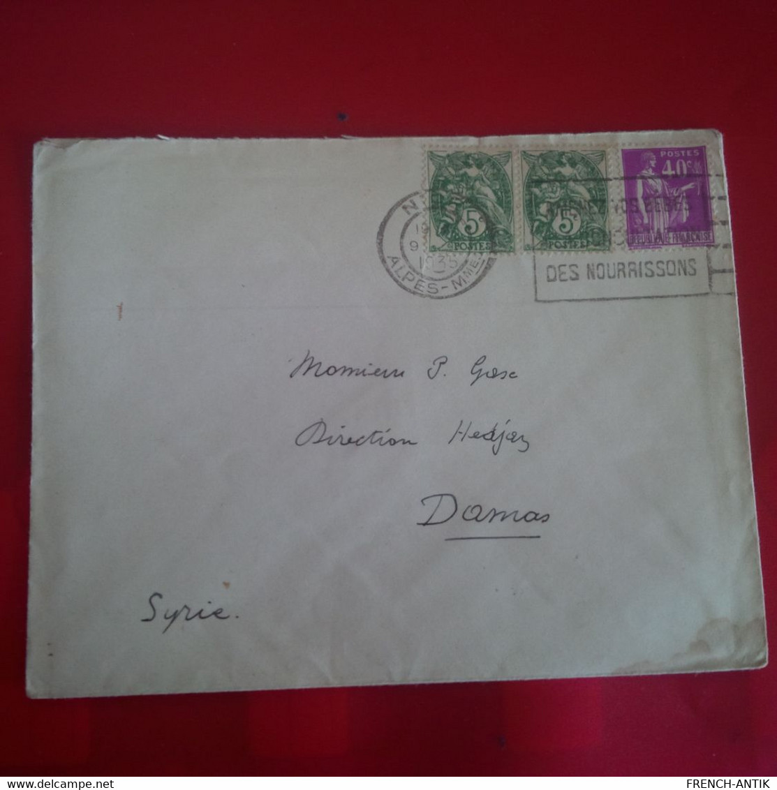 LETTRE NICE POUR DAMAS - Lettres & Documents