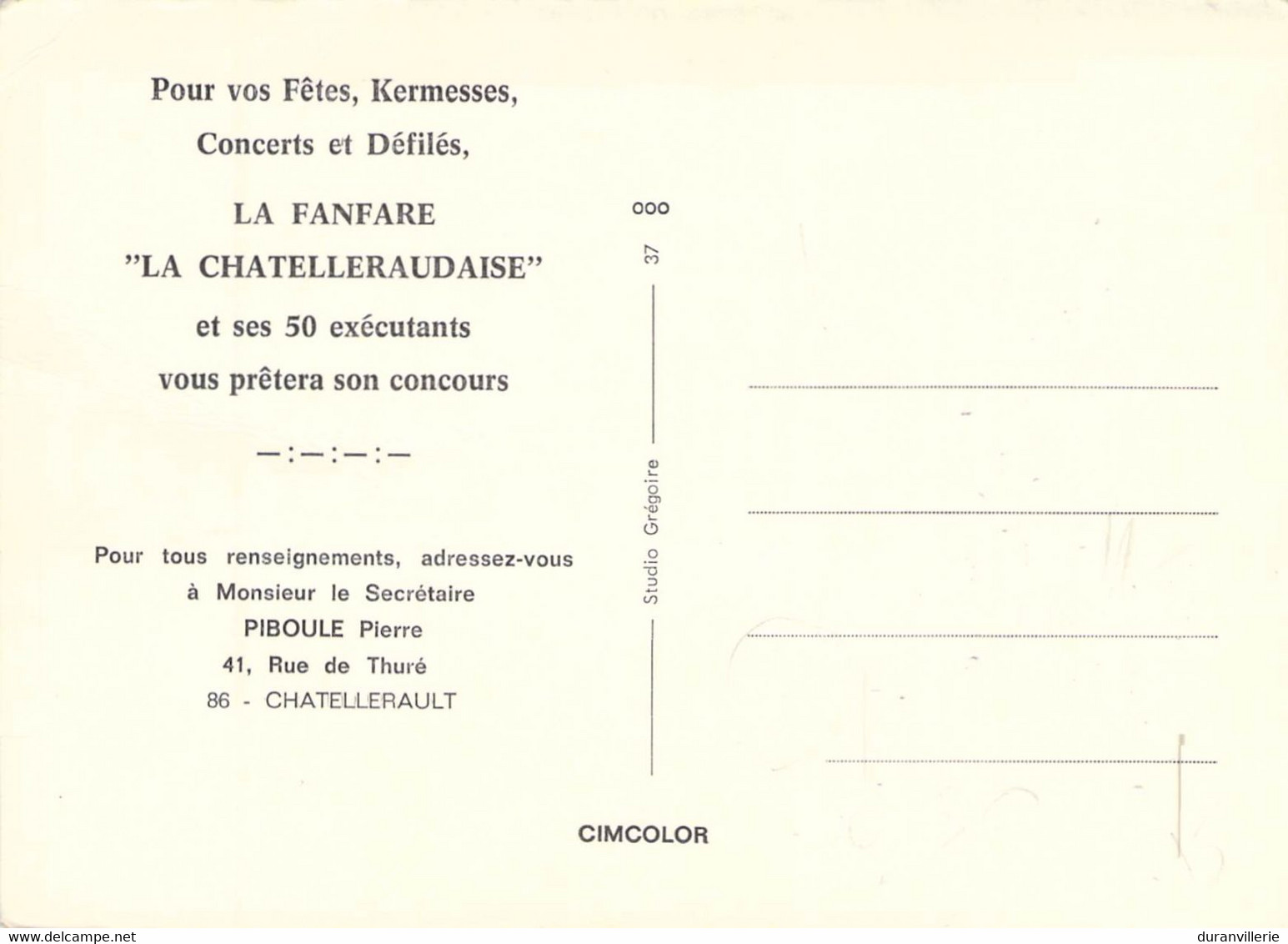 86 - CHATELLERAULT - La Fanfare "La Chatelleraudaise" - Vouille