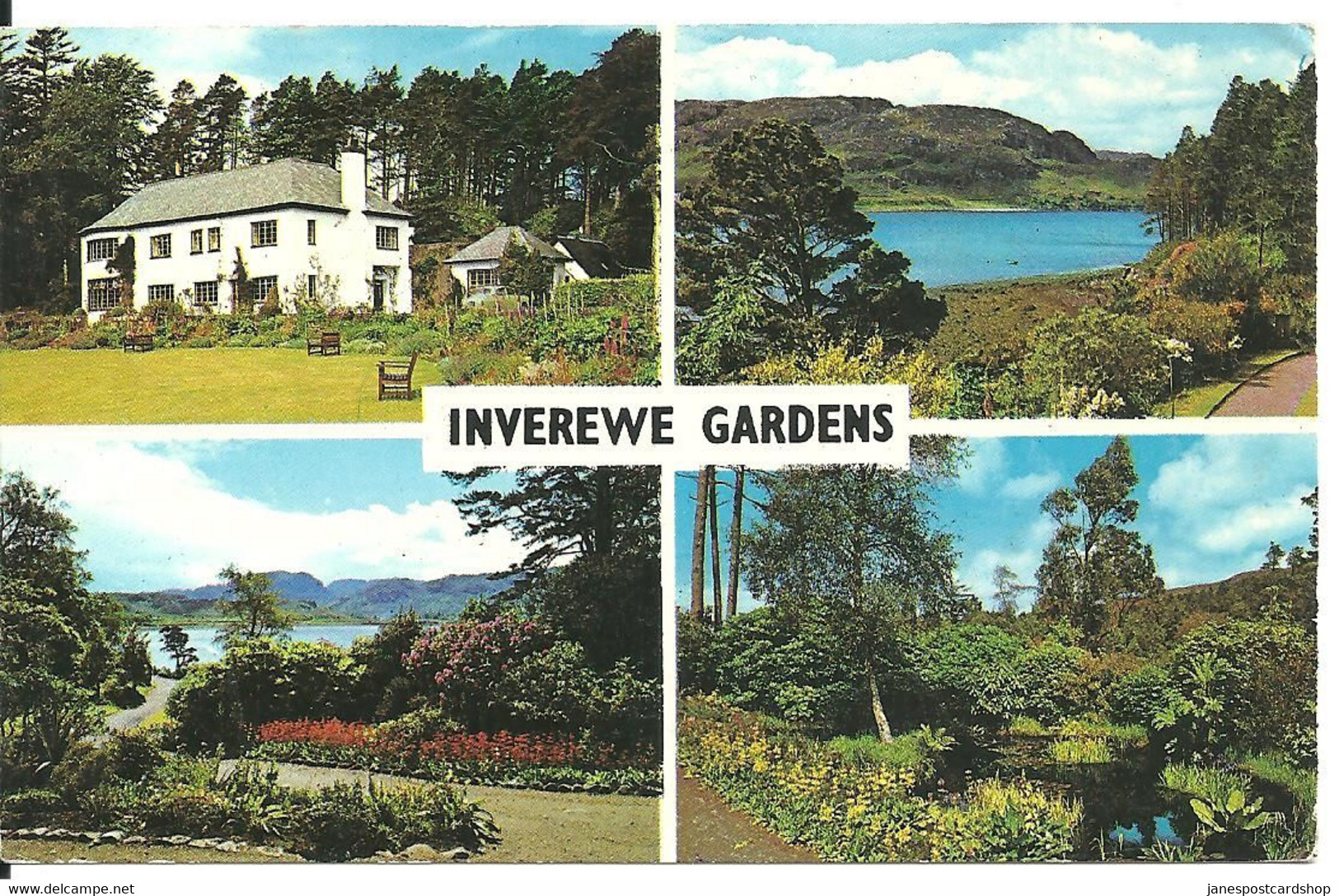 INVEREWE GARDENS - WESTER ROSS ROSS & CROMARTY WITH GOOD CARSPHAIRN - CASTLE DOUGLAS - KIRCUDBRIGHTSHIRE POSTMARK 1970 - Ross & Cromarty