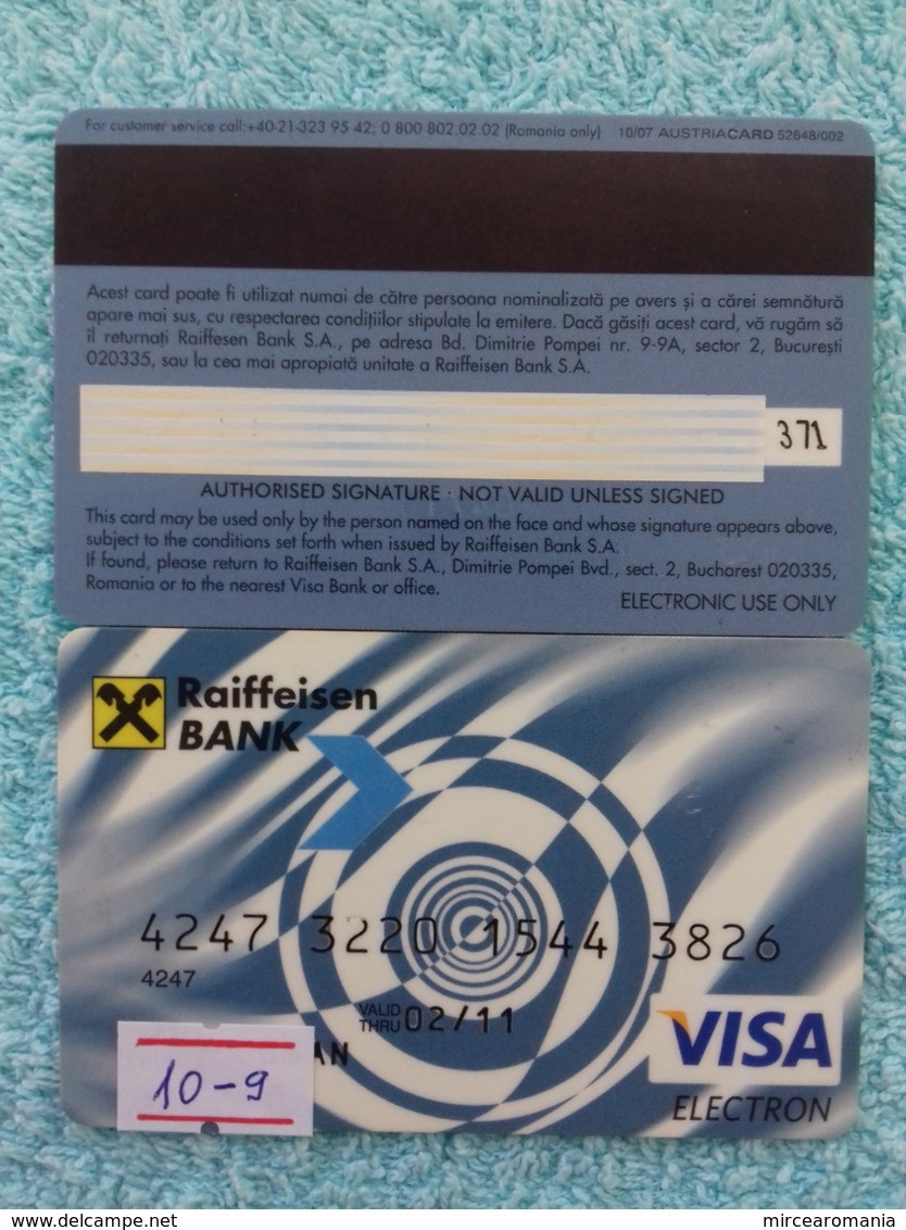 ROMANIA - EXPIRED CREDIT CARD - NR. 10 - Credit Cards (Exp. Date Min. 10 Years)