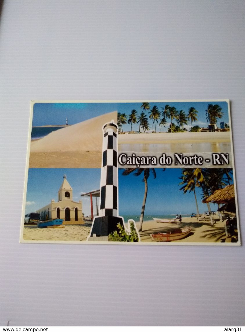 Brasil.natal.RN.2cards .jacuma.water Park.caicara Do Norte.fising Colony.lighthouse.e7 Reg Post Conmems For Postage - Natal