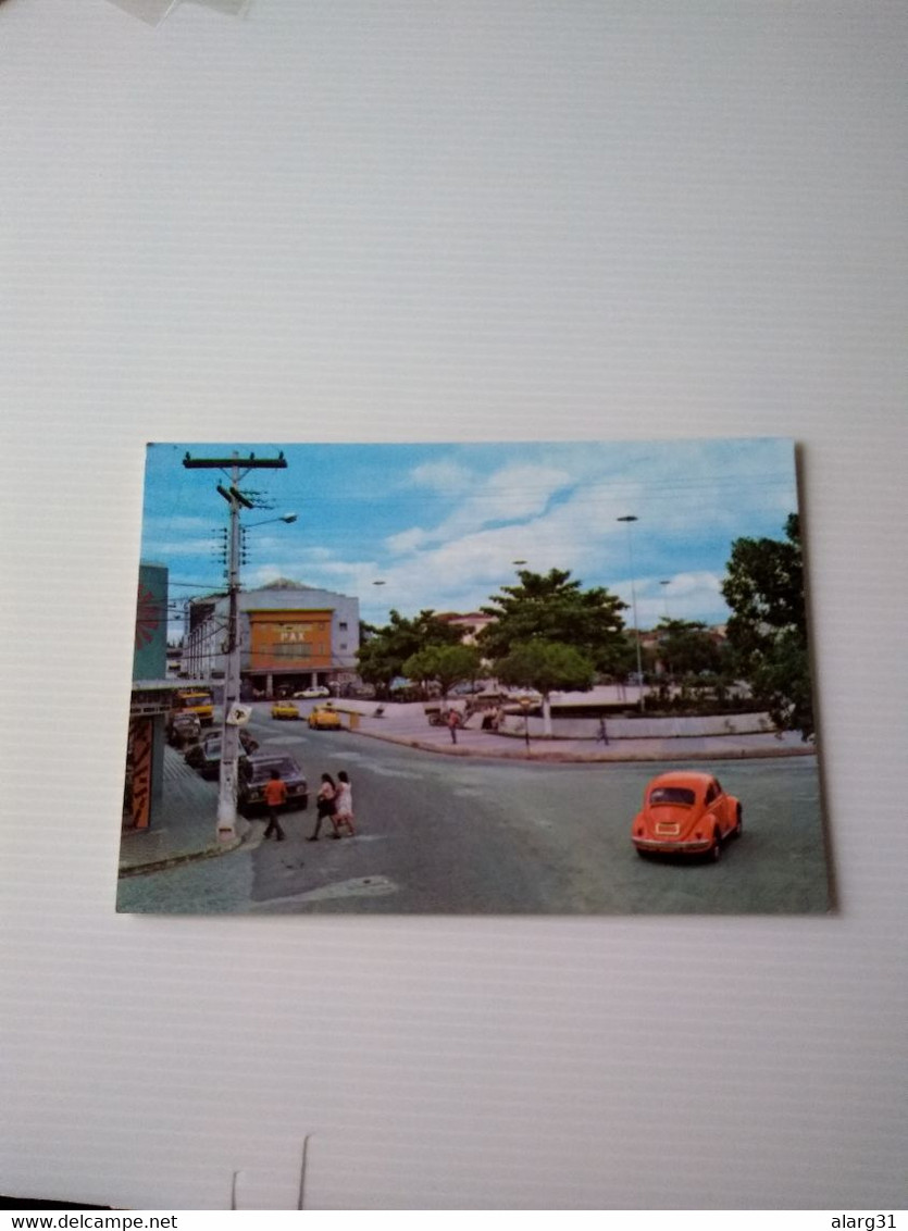 Brasil.natal.RN.2cards .mossoroclnel Saboia Street..square Antonio Joaquim.e7 Reg Postage.commems For Post . - Natal