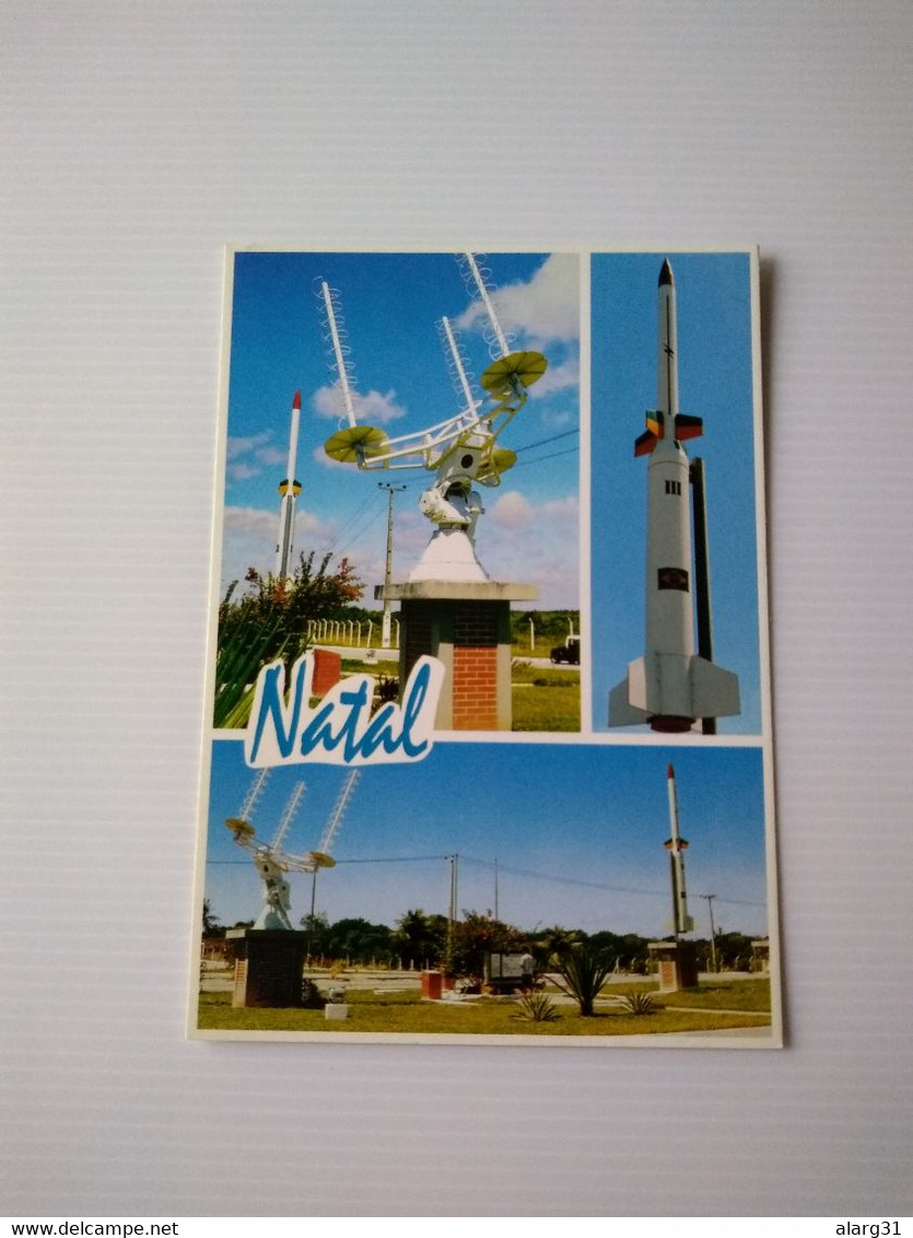 Brasil.natal.RN.2cards.barrera Do Inferno.rocket Launch.two Different Cards.e7 Reg Postage.commems For Post . - Natal