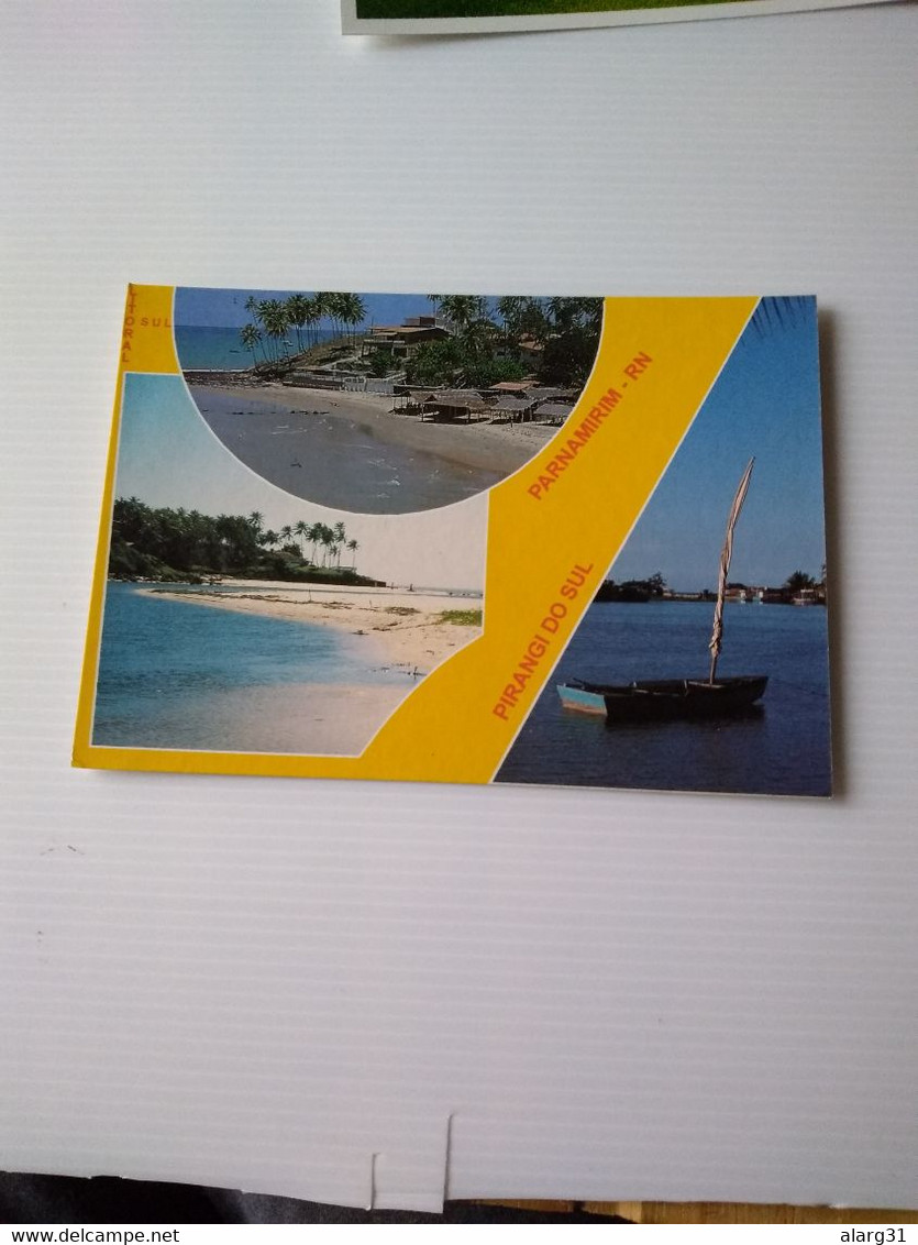 Brasil.natal.RN.2cards.avenue 2 Hands.no Text.pirangi Beach..e7 Reg Postage.commems For Post . - Natal