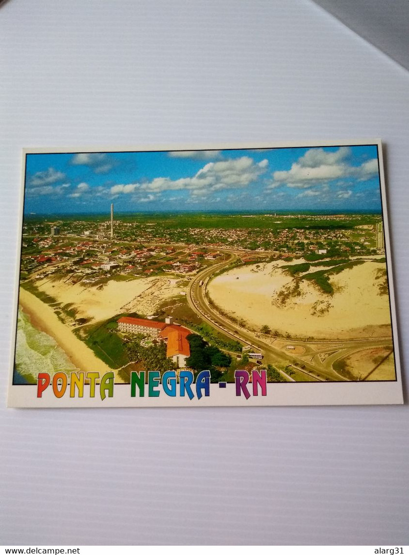 Brasil.natal.RN.2cards.ponta Negra Beach&development.e7 Reg Postage.commems For Post . - Natal