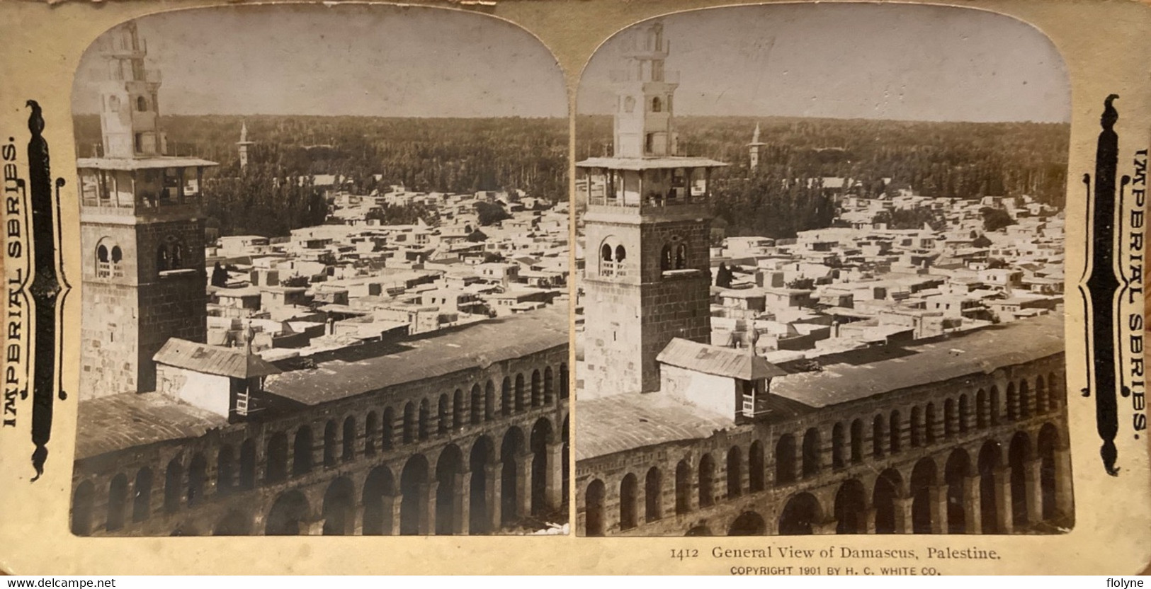 Damas - Damascus - Syrie - Photo Stéréo Ancienne - Vue Générale De La Ville - Syria - Syrie