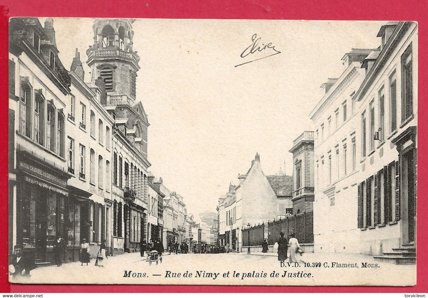 C.P. Mons  =  Rue  De  NIMY  Et  Le  Palais  De  Justice - Mons