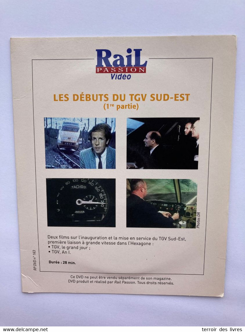 DVD Rail Passion 163 Les Debuts Du TGV SUD EST Partie 1 - Documentari