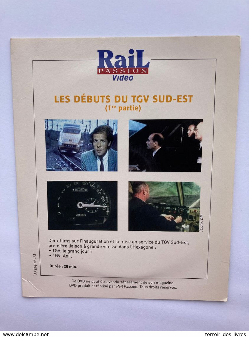DVD Rail Passion 163 Les Debuts Du TGV SUD EST Partie 1 - Dokumentarfilme