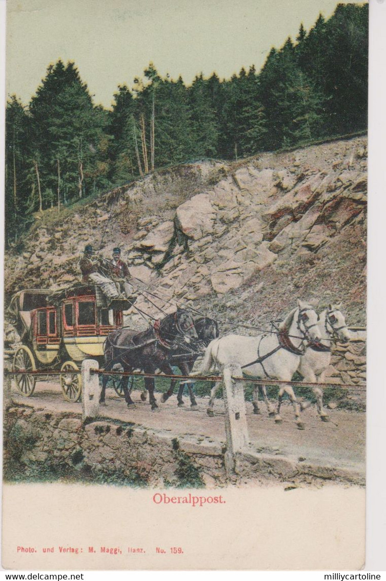 OBERALPPOST SVIZZERA 1901 BELLA ! - Autres & Non Classés