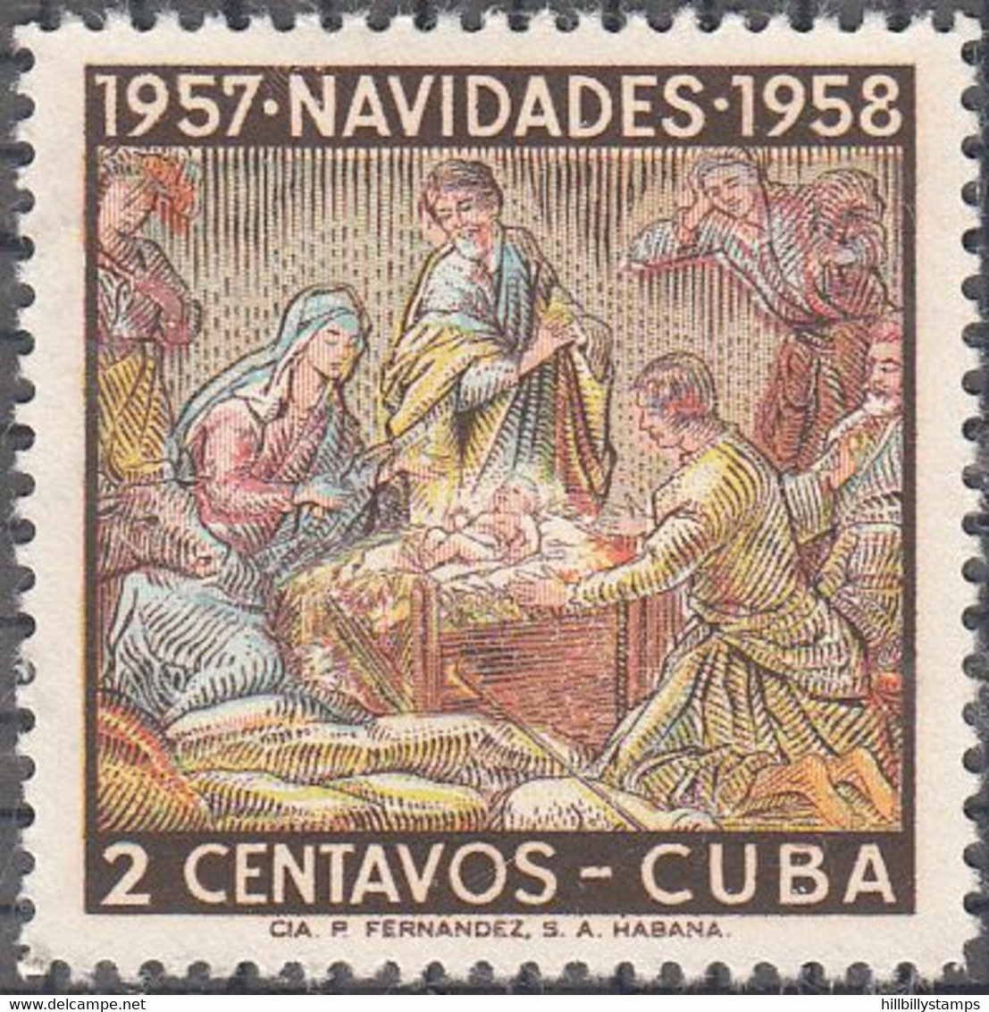 CUBA   SCOTT NO 588  MINT HINGED  YEAR  1957 - Used Stamps