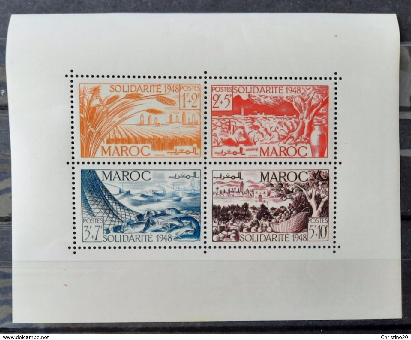 Maroc 1949 BF1 **TB Cote 52€ - Blocchi & Foglietti