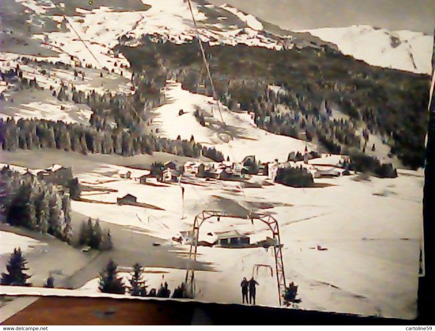 SUISSE SVIZZERA SWITZERLAND -SCHWEIZ Parpan Skiliftanlage Proschieri Parpan  V1963 IQ8827 - Parpan