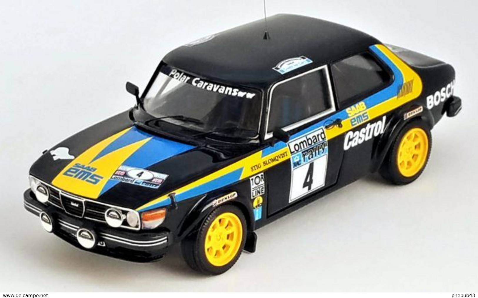 Saab 99 EMS - Stig Blomqvist/H. Sylvan - 2nd RAC Rally 1976 #4 - Troféu - Trofeu