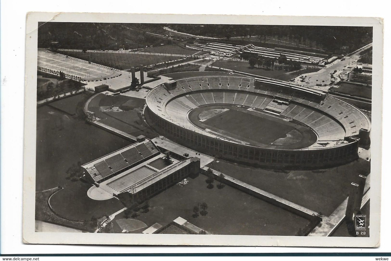 Oy202 / OLYMPIADE 1936 - Amtliche Fotokarte Nr. 13, Olympia Stadion + Somderstempel - Sommer 1936: Berlin