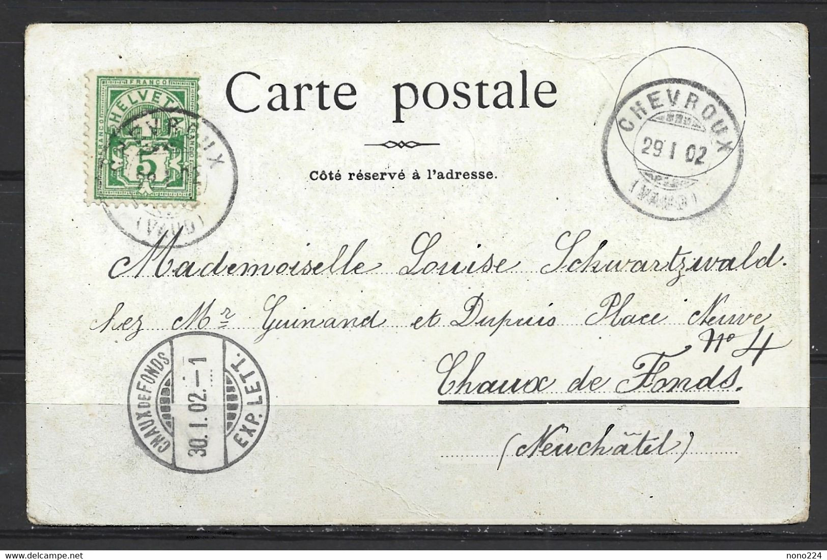 Carte P De 1902 ( Chevroux / Clos Des Sapins ) - Altri & Non Classificati