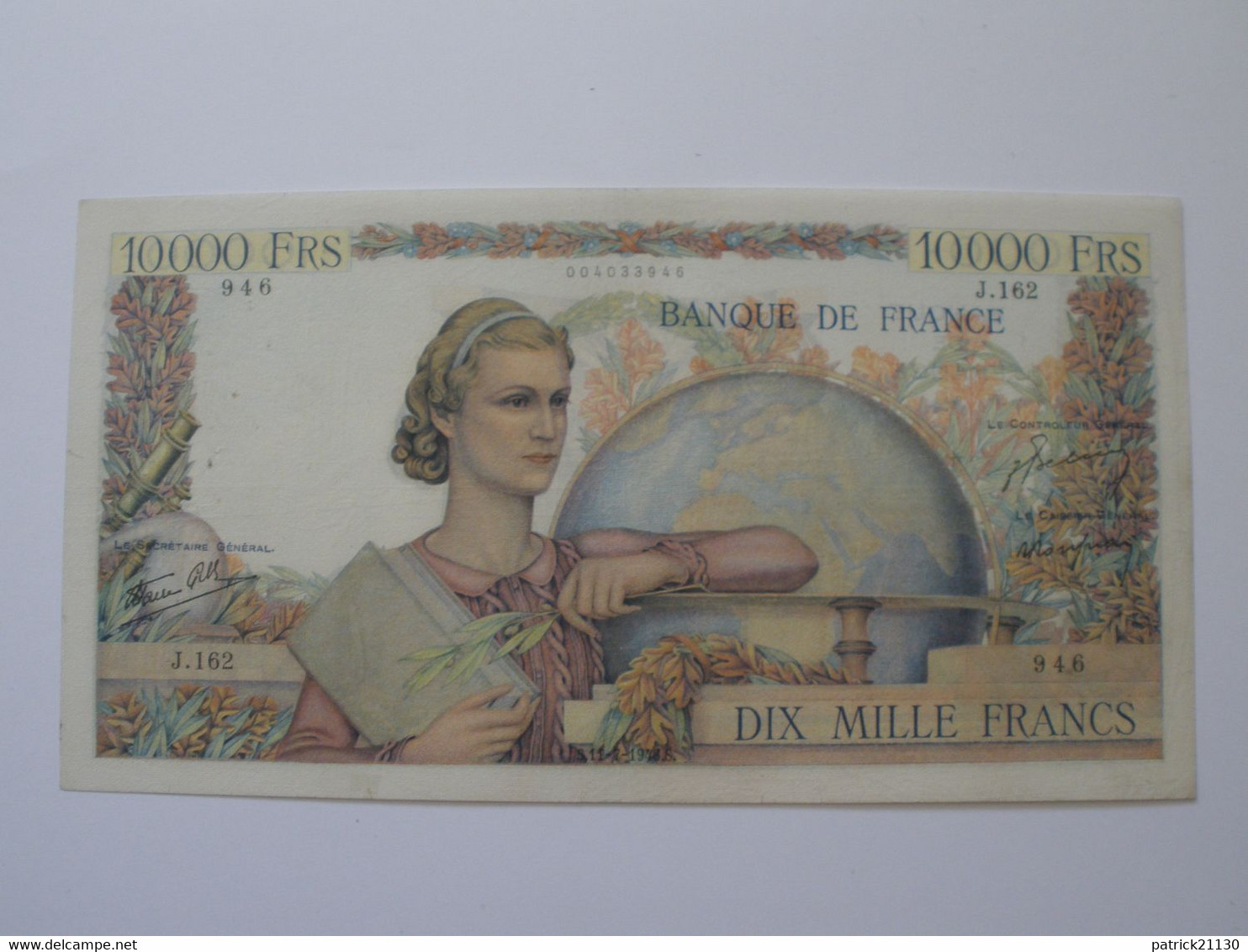 BILLET 10000F GENIE FRANCAIS  11/07/1946 FAY 50/07 - 10 000 F 1945-1956 ''Génie Français''