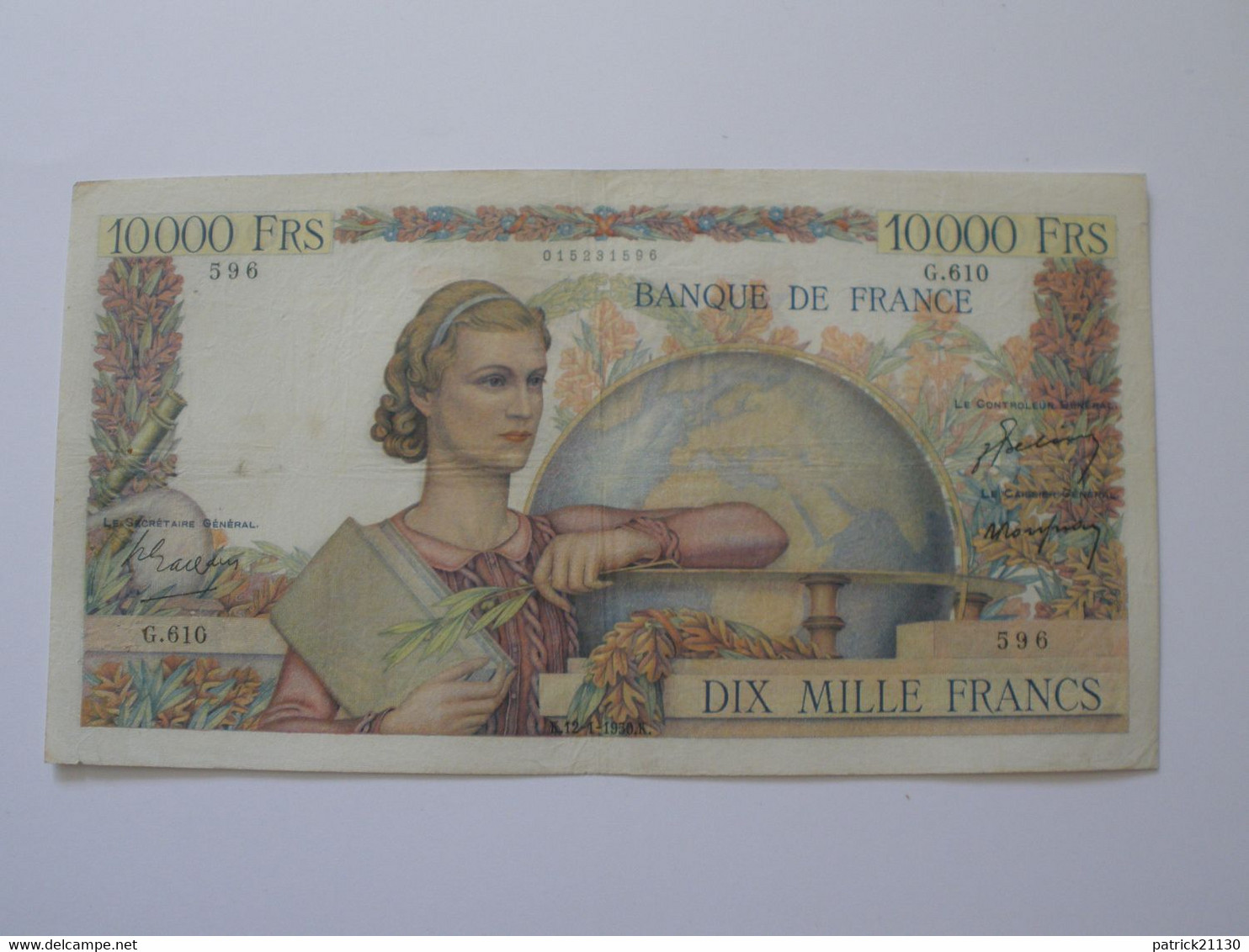 BILLET 10000F GENIE FRANCAIS  12/01/1950 FAY 50/26 - 10 000 F 1945-1956 ''Génie Français''