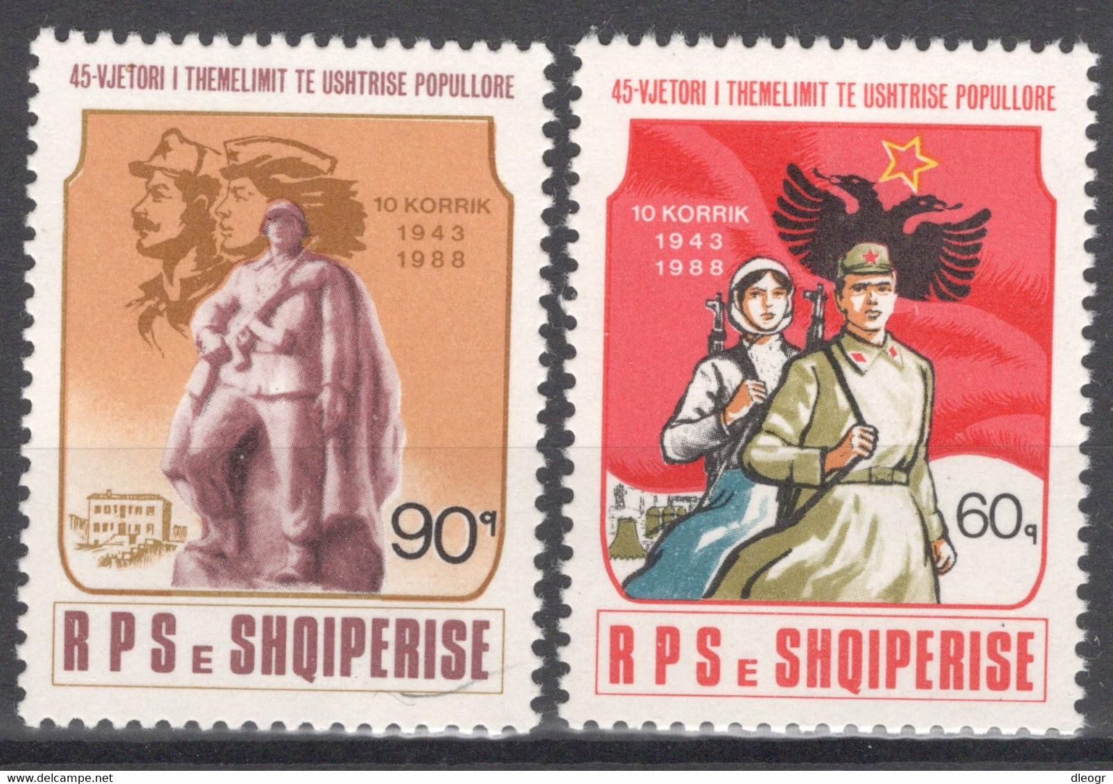 Albania 1988 People’s Army 45th Anniv. MNH VF - Albania