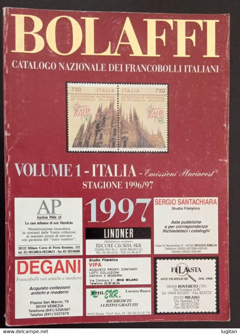 CATALOGO BOLAFFI 1997 VOLUME 1 - Other & Unclassified