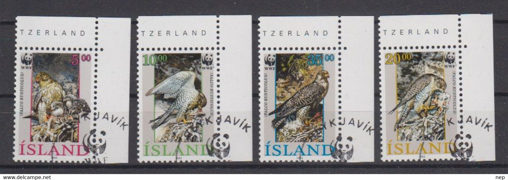 W.W.F. - 1992 (IJSLAND) - Nr 136 - Gest/Obl/Us - Usati