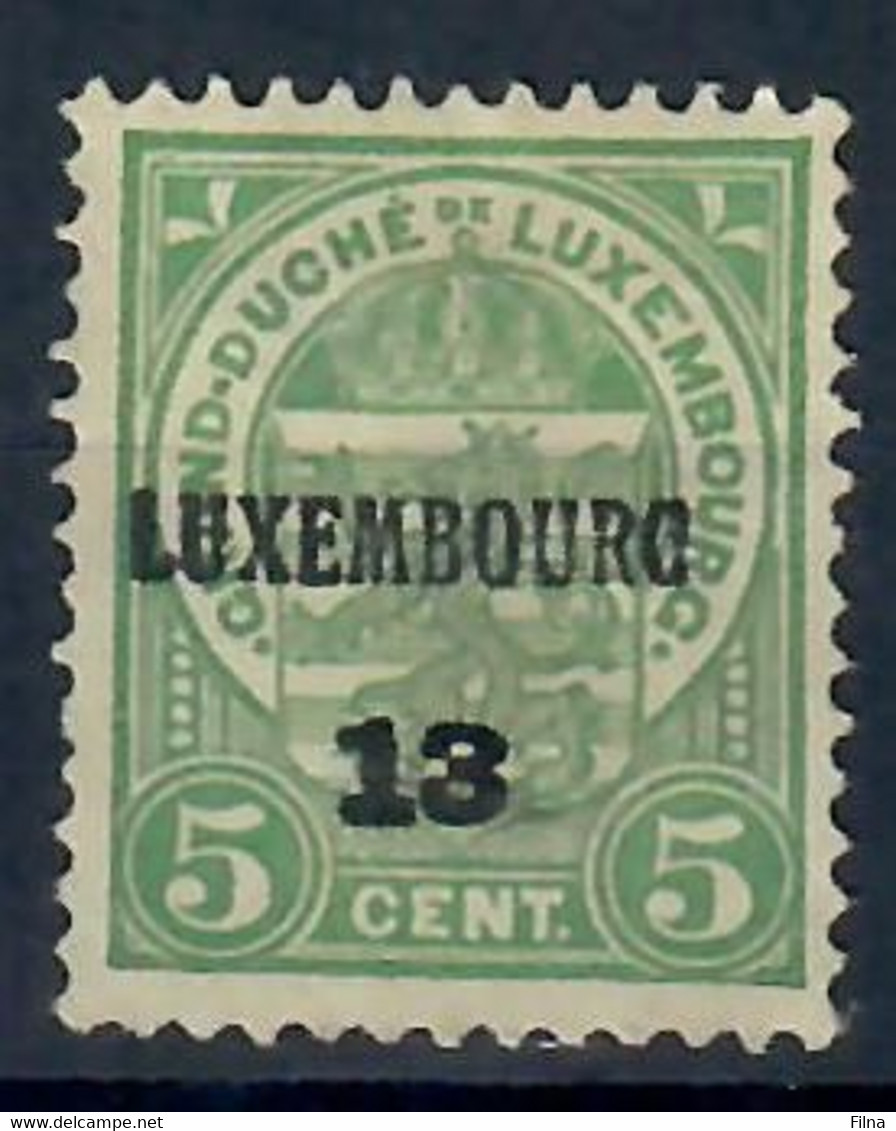 LUSSEMBURGO LUXEMBOURG 1907/1915 - PREOBLITERATI - LUXEMBOURG 13 - SENZA GOMMA - Préoblitérés