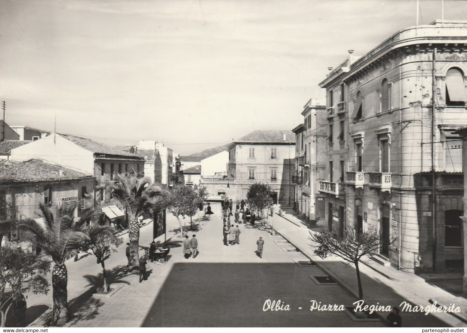 Cartolina - Postcard /  Viaggiata - Sent /  Olbia - Piazza Regina Margherita. ( Gran Formato ) Anni 60° - Olbia