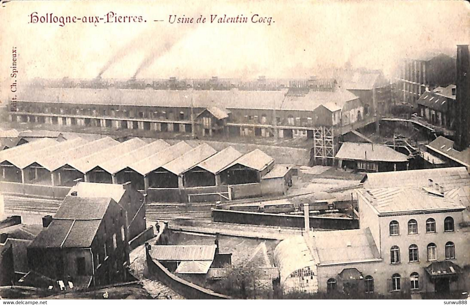 Hollogne-aux-Pierres - Usine De Valentin Cocq (Edit.  Ch. Spineux 1908) - Grâce-Hollogne