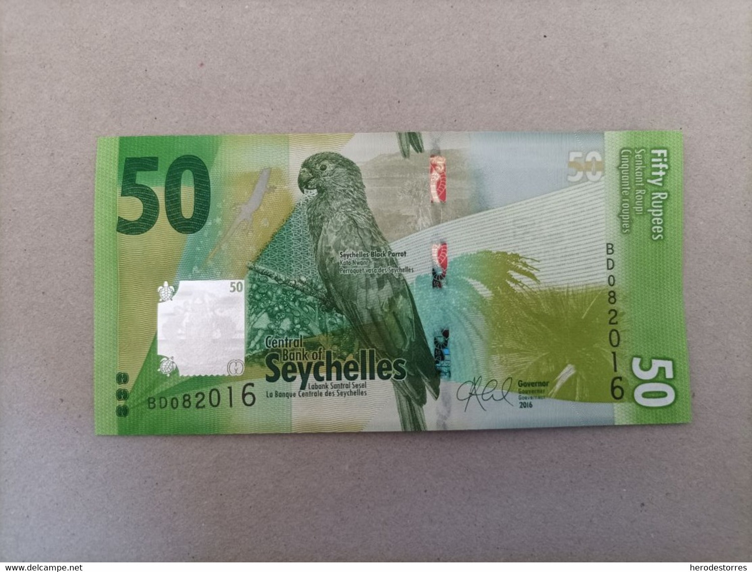 Billete De Seychelles De 50 Rupees, Año 2016, UNC - Seychellen