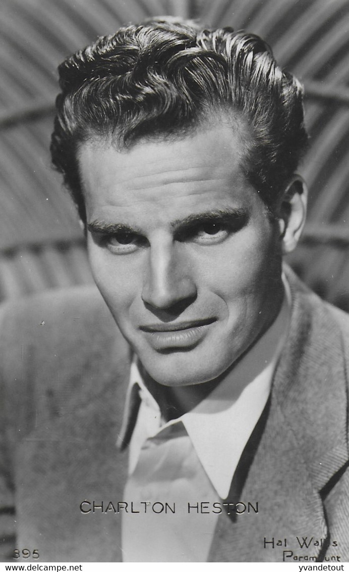 Cinéma. Photo Vintage De Charlton Heston. Paramount. Carte Postale. Photo Véritable. - Andere & Zonder Classificatie