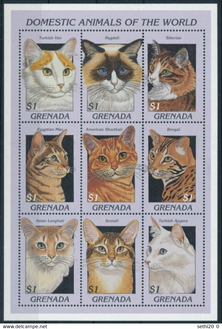 Grenade  Cats Chats   MNH - Domestic Cats