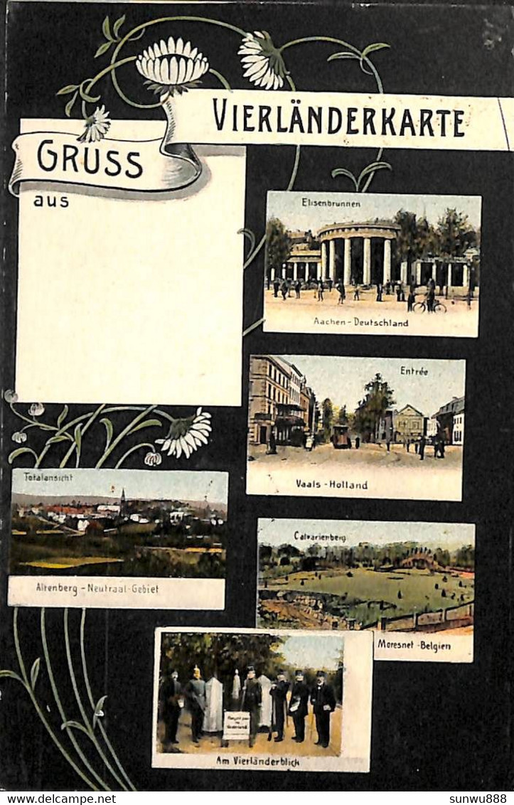 Gruss Vierländerkarte - Colors Multi Views Verlag Hubert Grümmer 1913 - Plombières
