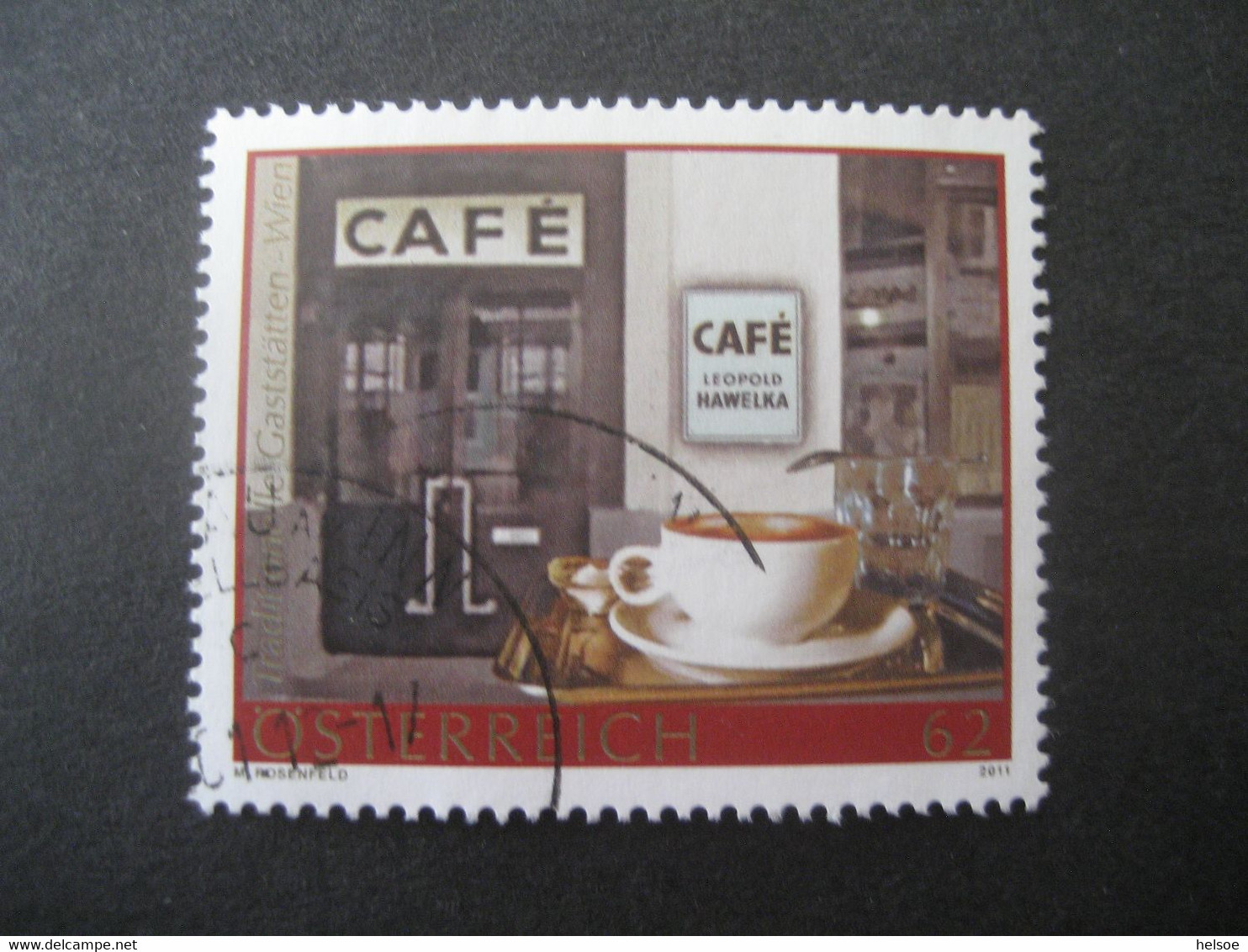 Österreich- Personalisierte Marke, Cafe Hawelka,  Gebraucht - Personalisierte Briefmarken
