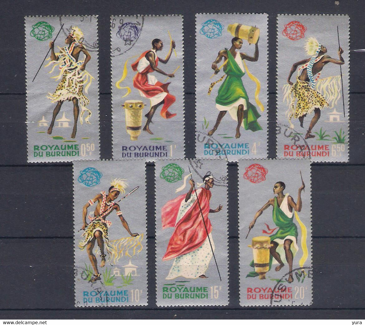 Lot 101 Burundi  1964  Mi Nr 109/115  Used With Gum - Used Stamps