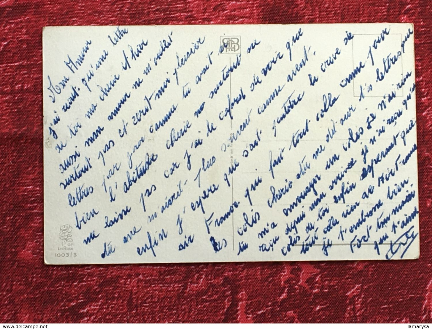 Une Pensée De Blida Ex-Algérie Française--Carte Postale Fantaisie-points Brillant-☛CPSM-☛Post Card-1957-lettre D'amour- - Blida