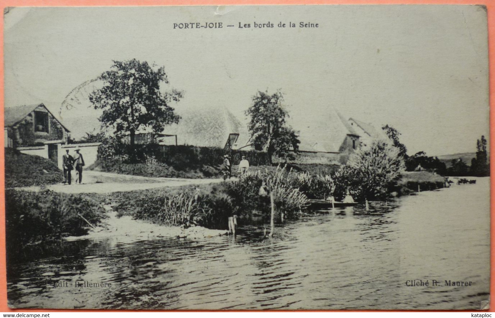 CARTE PORTE JOIE ( PORTE DE SEINE ) - 27 - LES BORDS DE LA SEINE - 2 SCANS -17 - Altri & Non Classificati