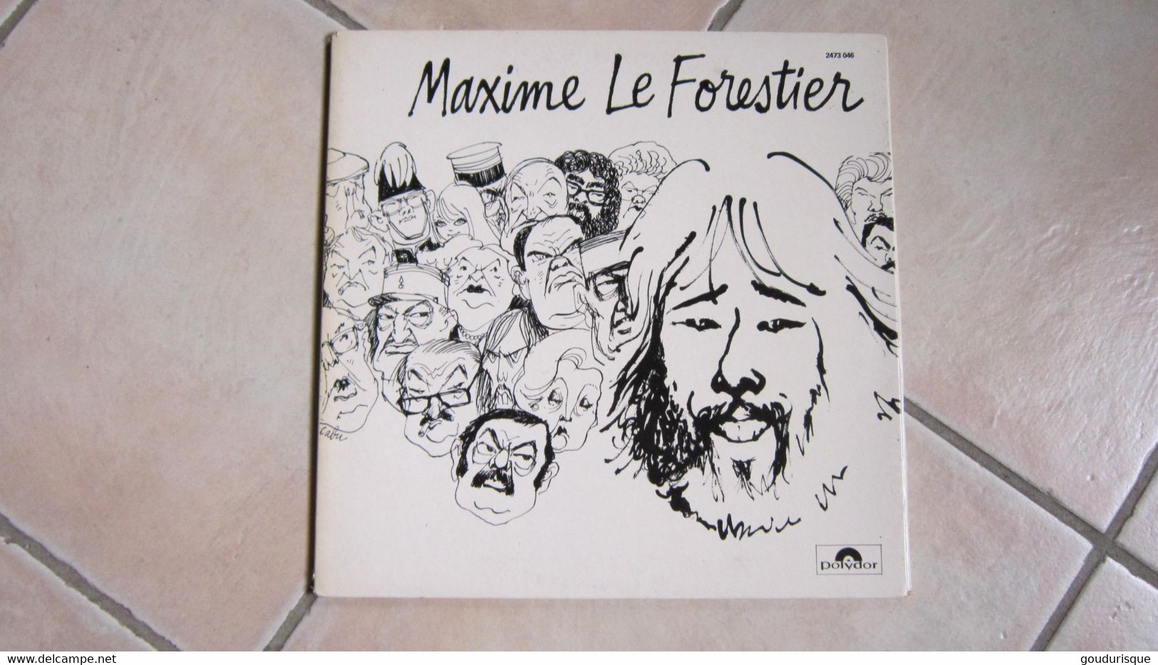 MAXIME LE FORESTIER CARICATURE / SALTIMBANQUES DESSIN CABU 33T LP 1981 POLYDOR - Cabu
