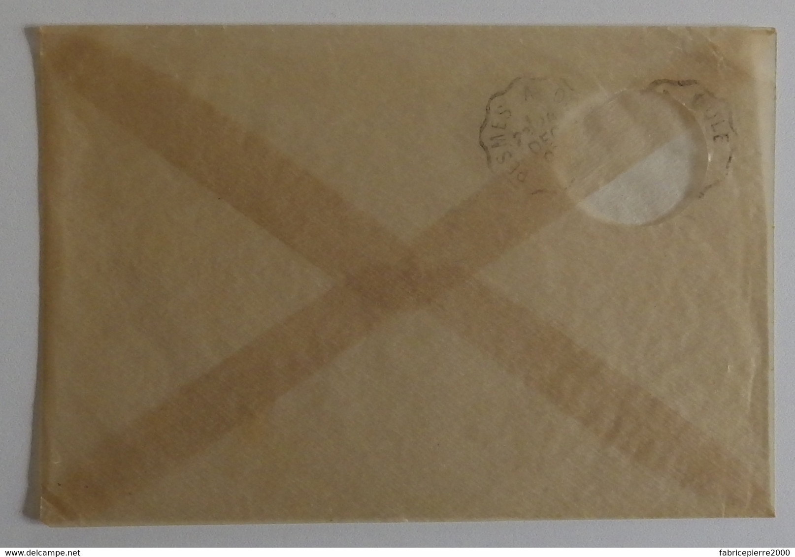 Enveloppe Mica à Fenêtre Pochette à Cartes Postales 1907 TBE Pesmes Dôle - Pochettes