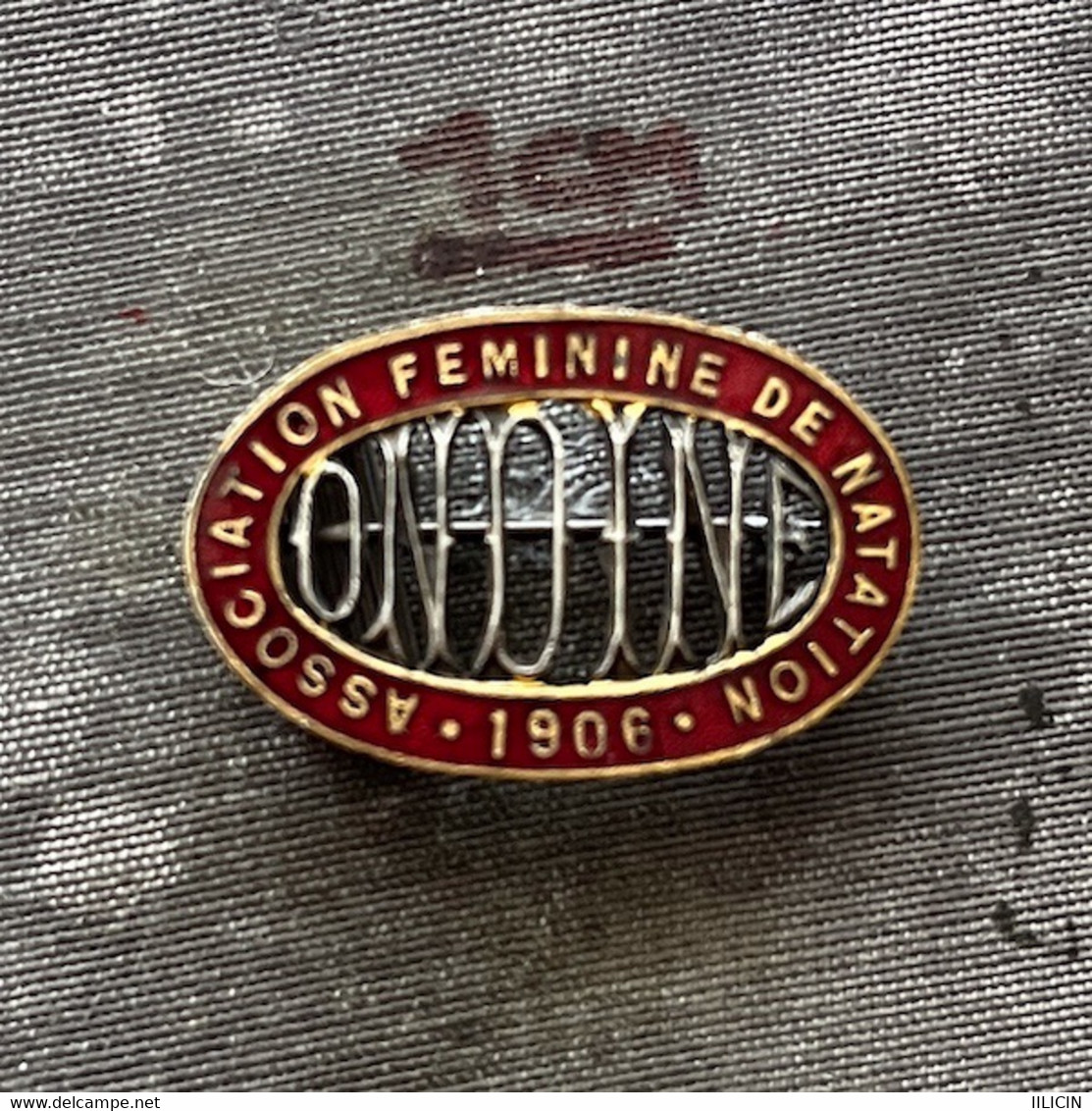 Badge Pin ZN011554 - Swimming France Ondine Association Feminine De Natation 1906 - Zwemmen