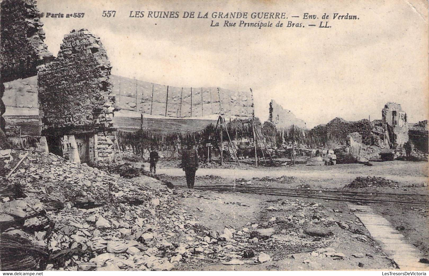 Lot De 2 CPA Les Ruines De La Grande Guerre 14-18 Après Bombardements - Weltkrieg 1914-18