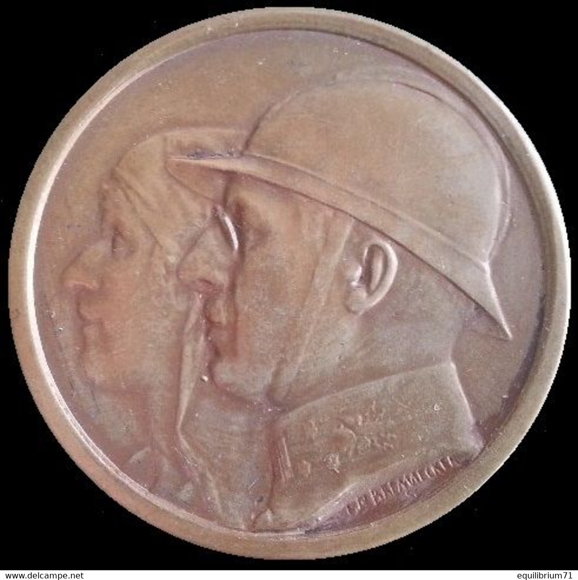 Médaille Commémorative XXéme Anniversaire UFAC  / Herinneringsmedaille  VVV XXe Verjaring - 1929-14-18-1949 - Monarchia / Nobiltà