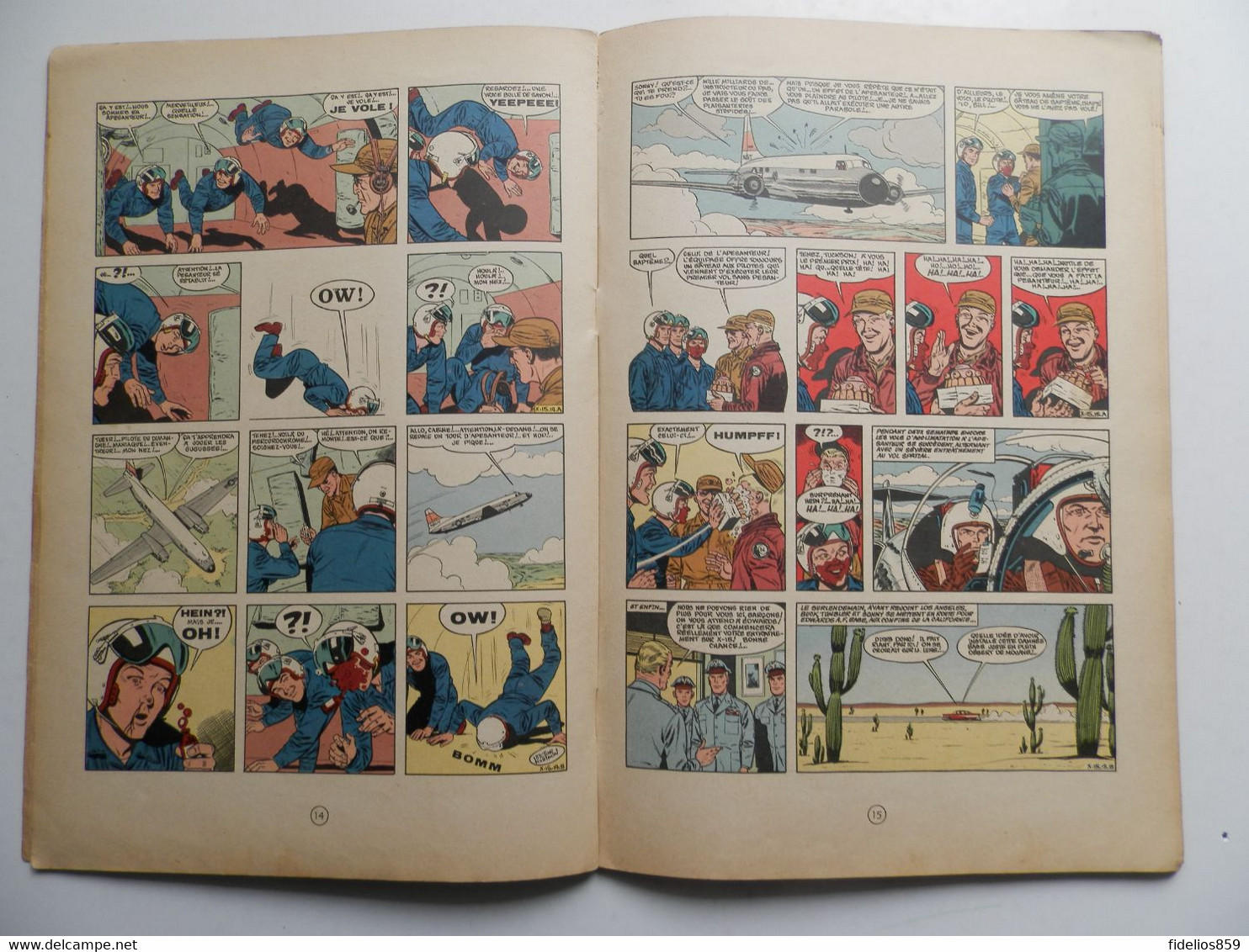 BUCK DANNY HUBINON AVENTURE  AVIATION  GUERRE 31 X 15 EN EO 1965  COTE 60 € - Buck Danny