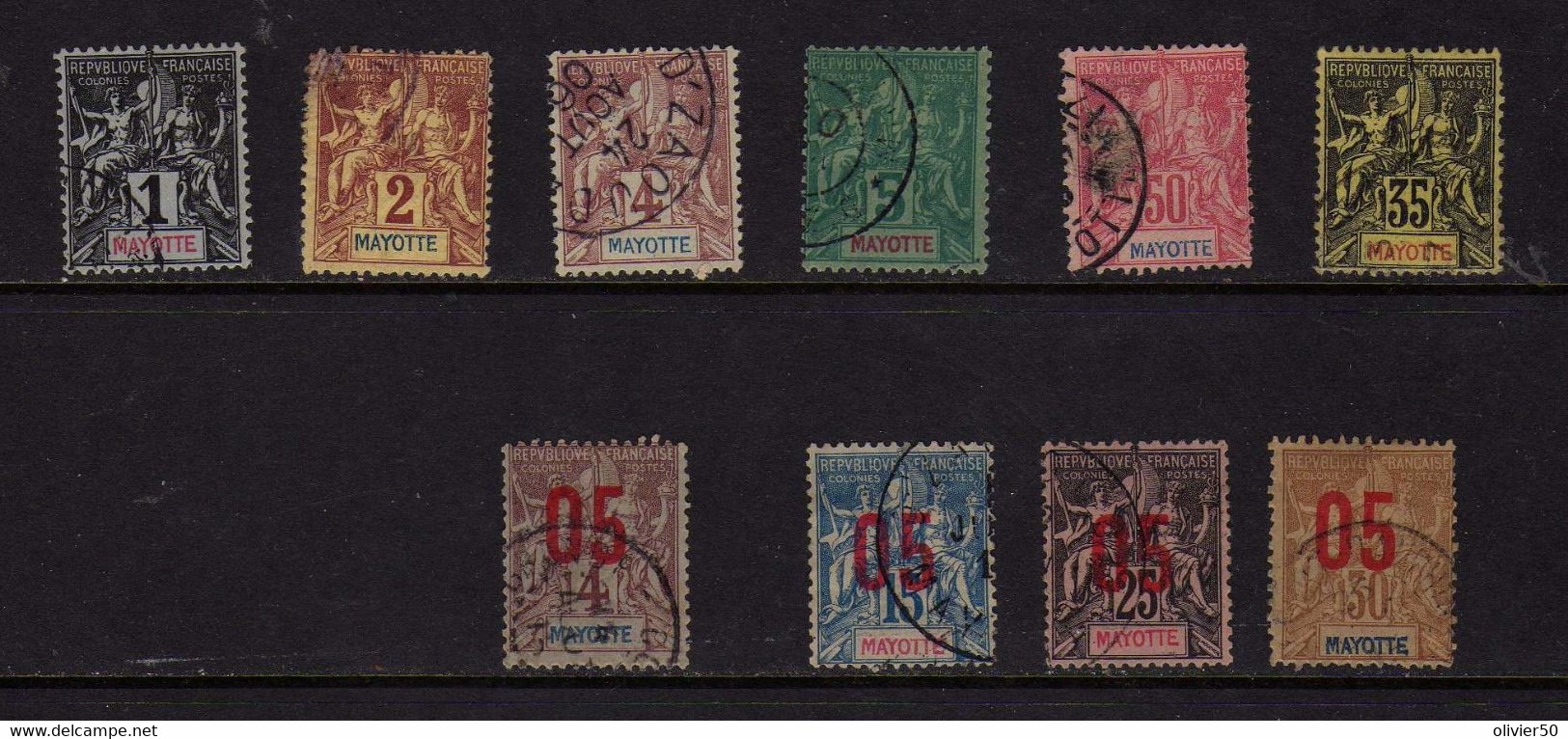 Mayotte - Type Groupe  - Oblit - Used Stamps