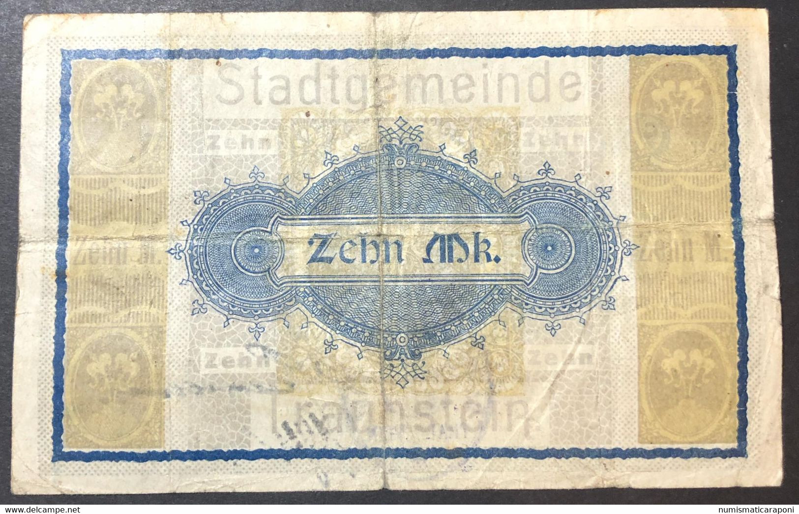 GERMANIA ALEMANIA GERMANY  10 Mark 1919 Traunstein  LOTTO 3903 - Imperial Debt Administration