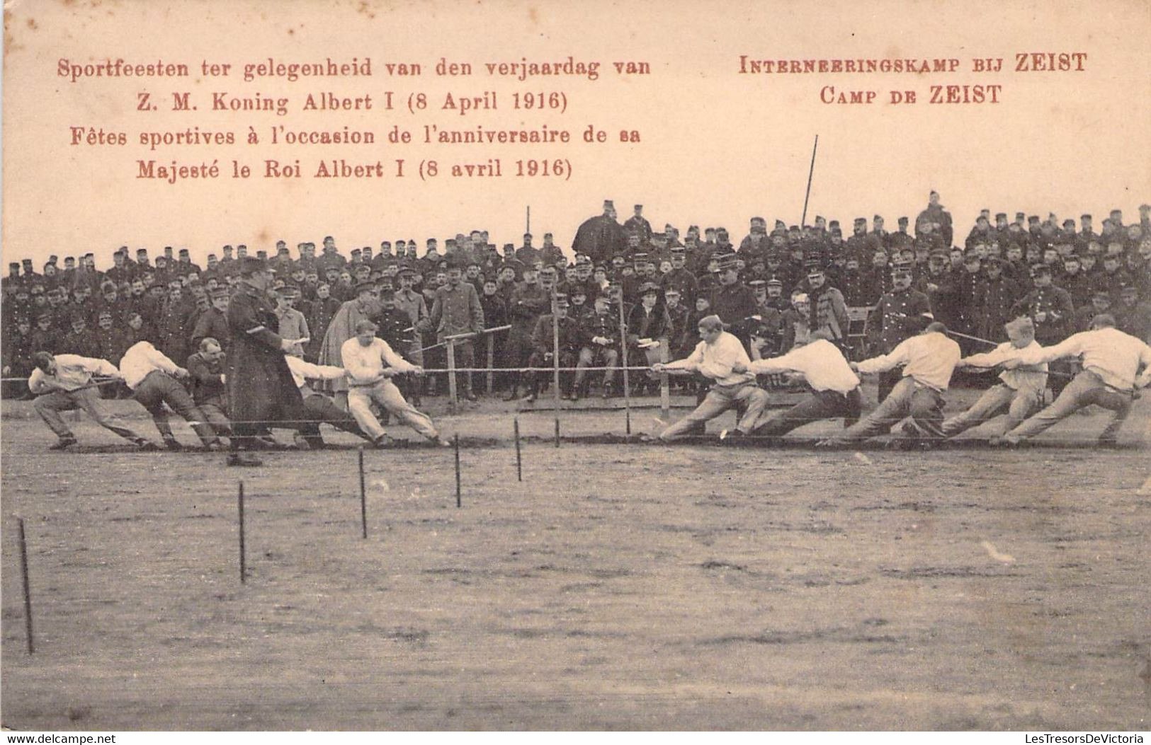 CP Fetes Sportives à L'occasion De L'anniversaire De Sa Majesté Le Roi Albert 1er - Tir à La Corde - Camp De Zeist - Gymnastique