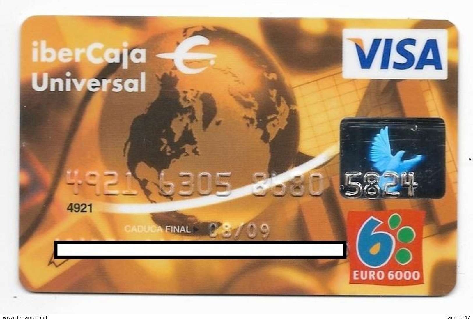 IberCaja, Spain, Magnetic Visa Credit Card, # Cc-167 - Credit Cards (Exp. Date Min. 10 Years)