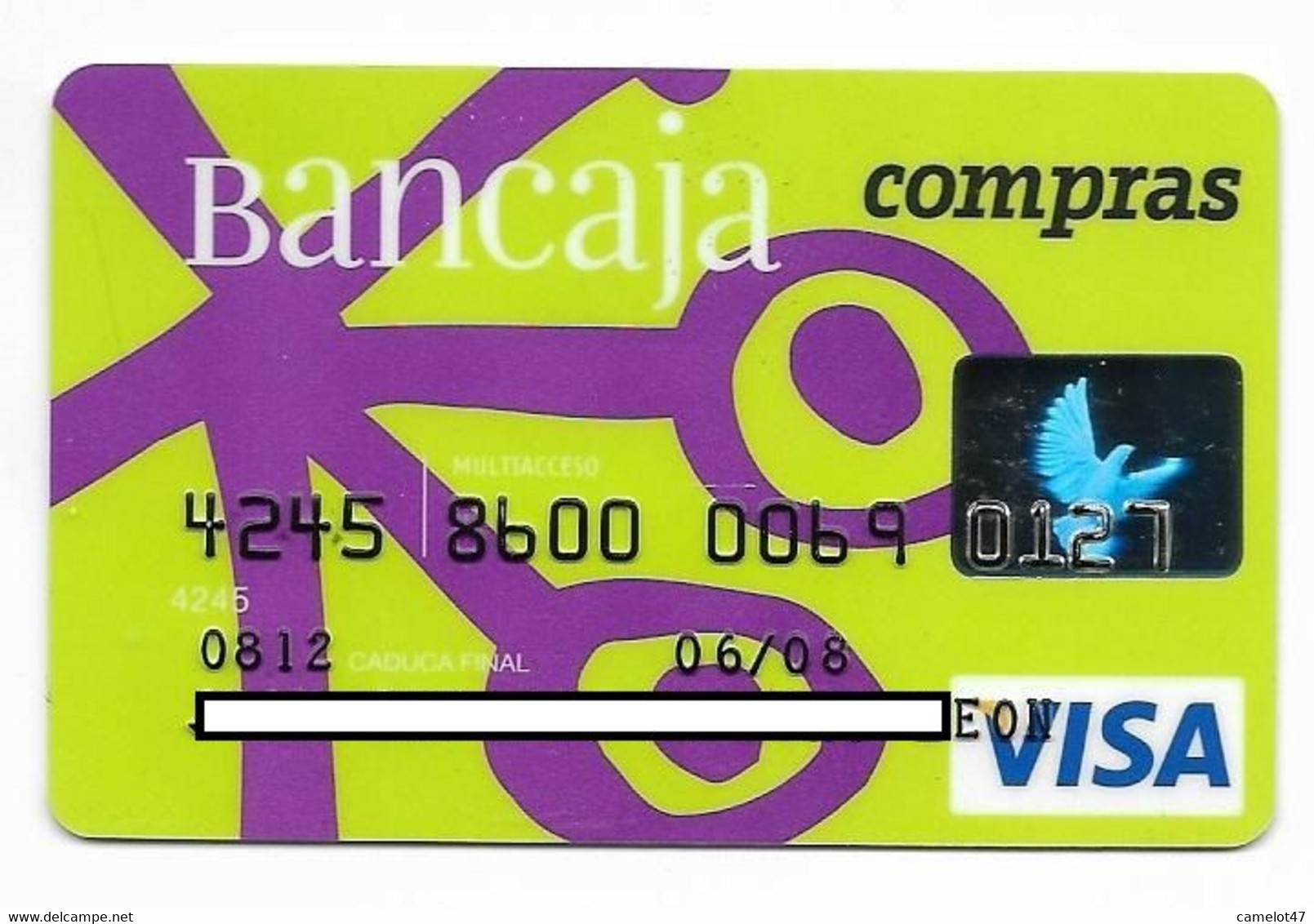 Bancaja, Spain, Magnetic Visa Credit Card, # Cc-177 - Credit Cards (Exp. Date Min. 10 Years)