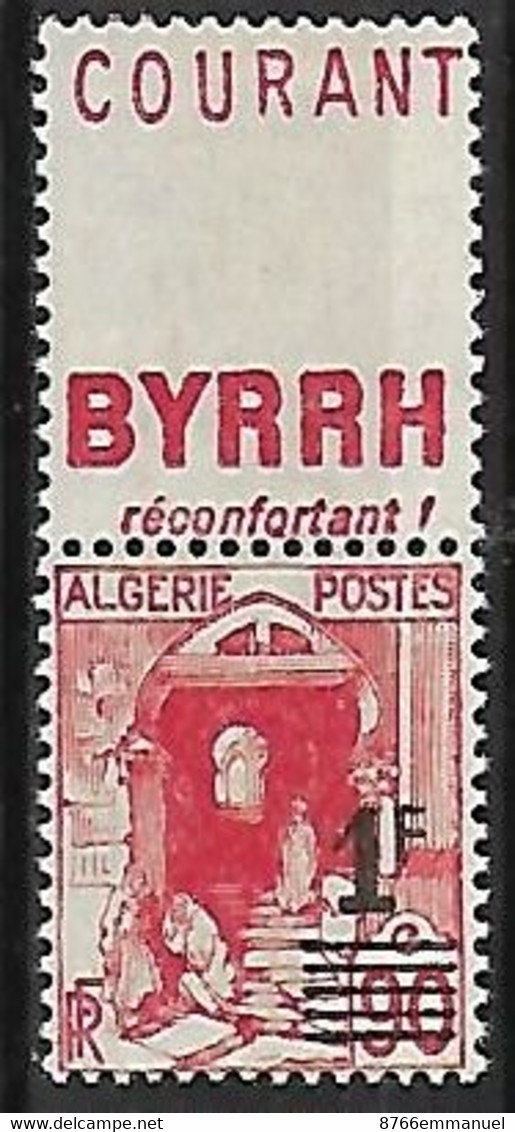 ALGERIE N°158A N* Bande Publicitaire Doublée - Unused Stamps