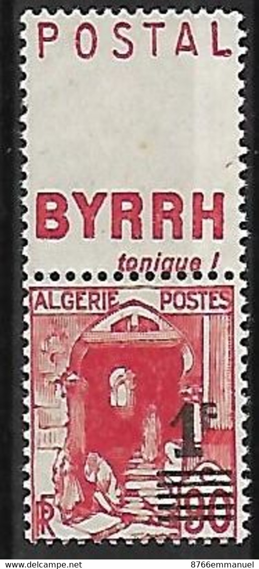 ALGERIE N°158A N** Bande Publicitaire Doublée - Unused Stamps